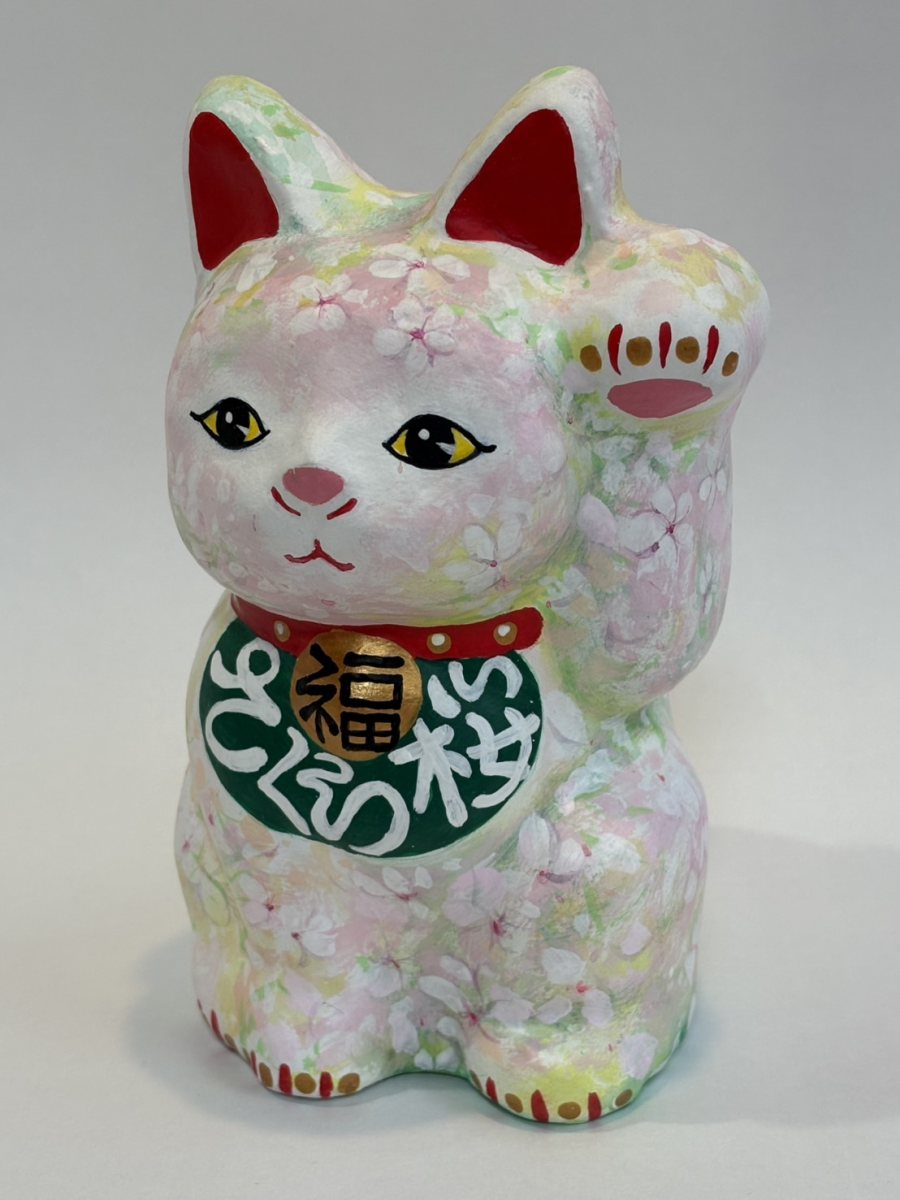招き猫 桜 弐