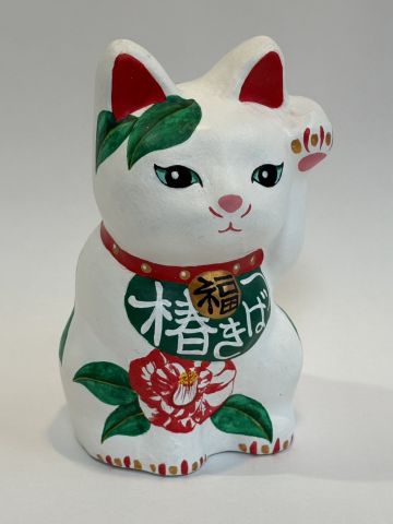 招き猫　椿
