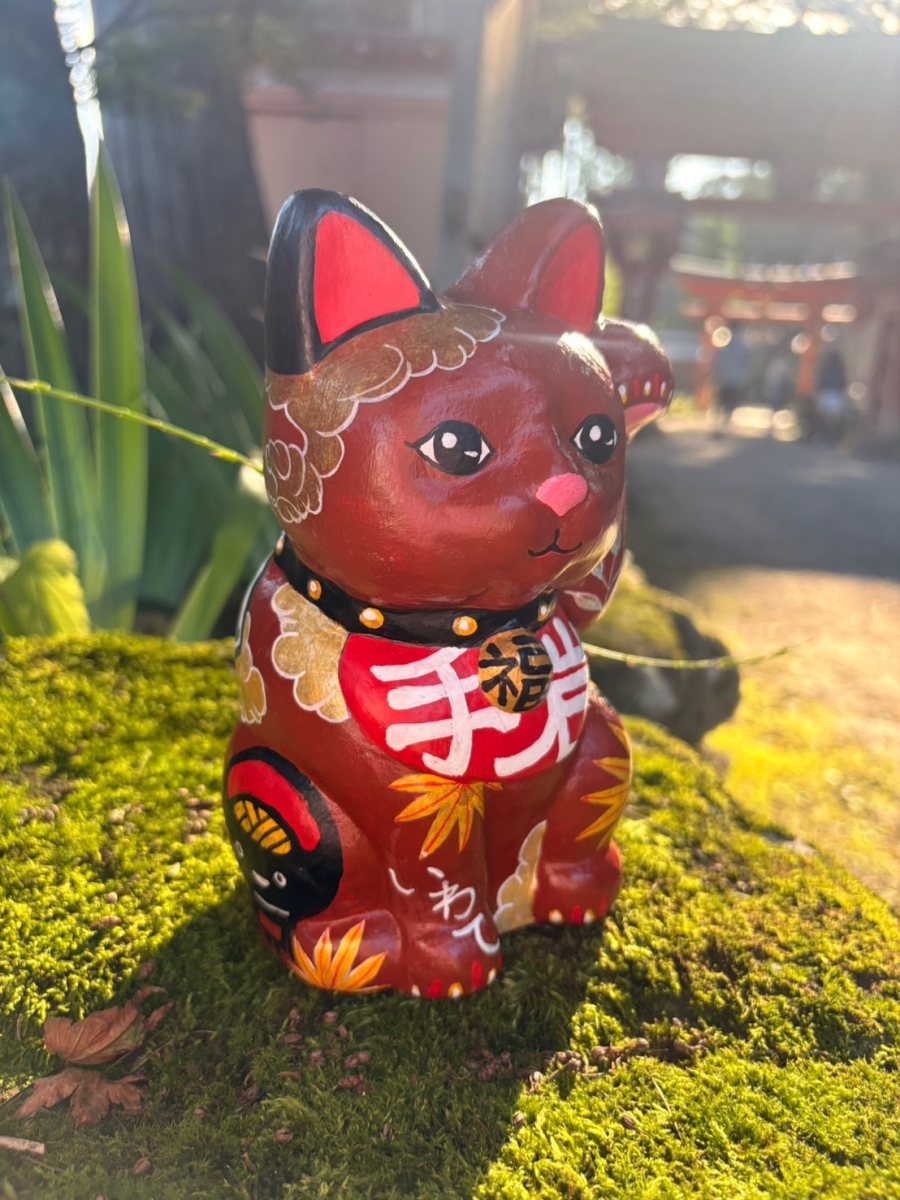 絵付け招き猫「いわて」